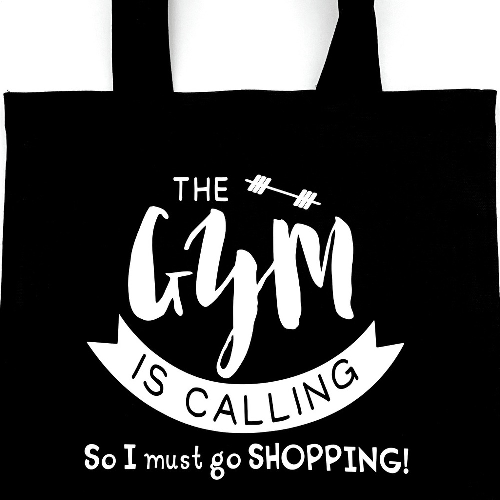 The Gym Is Calling Canvas Tote Bag